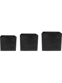Artstone Maud Pot Black (set van 3)