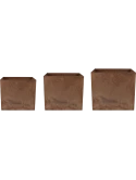 Artstone Maud Pot Oak (set van 3)
