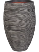 Capi Roots Rib Vaas Elegant Deluxe Antraciet