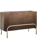 Baq Gradient Rectangle Elevated Low Matt Coffee