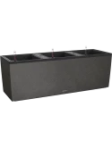 Lechuza Trio Stone 40 All Inclusive Set Grafietzwart