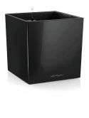Lechuza Premium Cube 40 All Inclusive Set Zwart Hoogglans