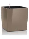 Lechuza Premium Cube 50 All Inclusive Set Taupe Hoogglans