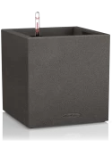 Lechuza Canto Stone 40 Low All Inclusive Set Grafietzwart