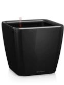 Lechuza Premium Quadro LS 50 All Inclusive Set Zwart Hoogglans