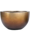 Baq Metallic Silver leaf Bowl Matt Honey