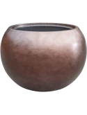 Baq Metallic Silver leaf Globe Matt Coffee (met inzetbak)