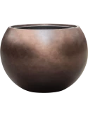 Baq Metallic Silver leaf Globe Matt Coffee (met inzetbak)