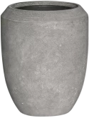 Baq Polystone Coated Plain Coppa Raw Grey (met inzetbak)
