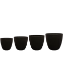 Alisa Pot Matt Black (set van 4)