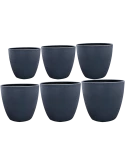 Alisa Pot Matt Blue (set van 6)