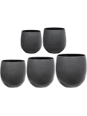 Stijn Pot Matt Black (set van 5)