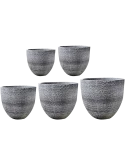 Valeria Pot Anthracite (set van 5)