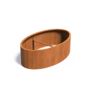 Cortenstaal ellipse zonder bodem