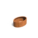 Cortenstaal ellipse zonder bodem